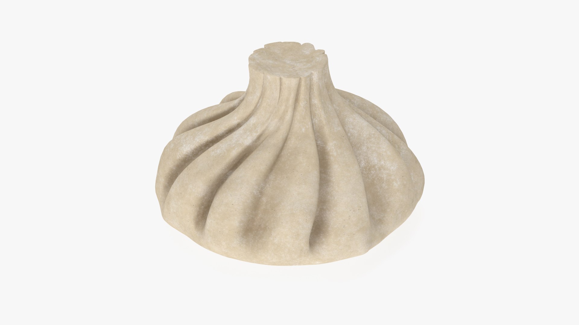 Khinkali Dumpling Raw 3D model preview