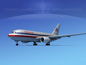 airline boeing 767 767-200er 3D model