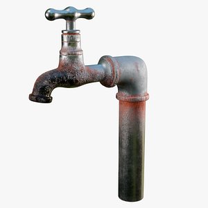 Old rusty faucet