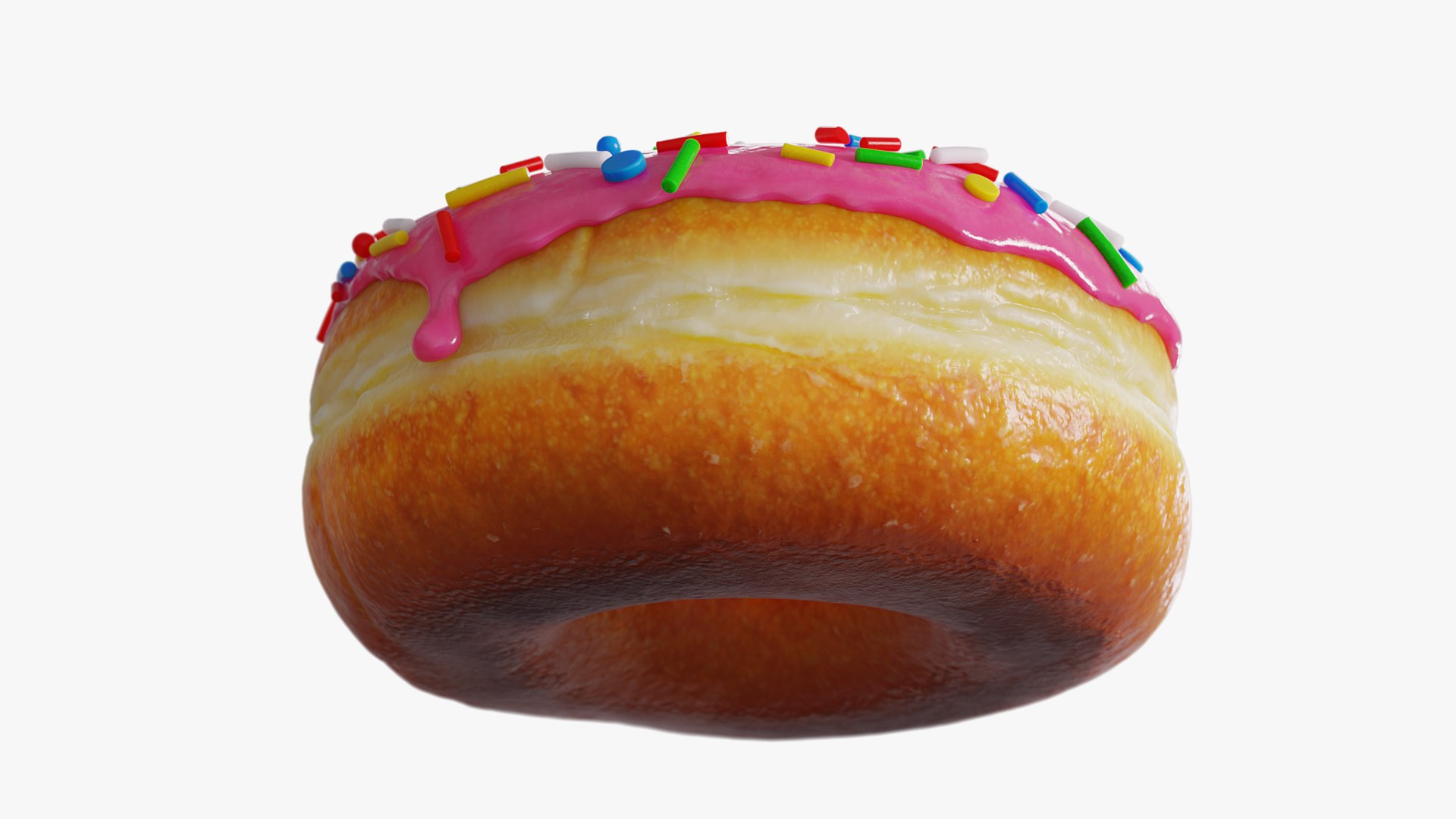 Pink Glazed Donut With Sprinkles 3D model https://p.turbosquid.com/ts-thumb/S9/gDAHJn/LS/image02/png/1782502705/1920x1080/fit_q87/1a43fd12ef2fea010d537c44ebb4ef741884d09f/image02.jpg