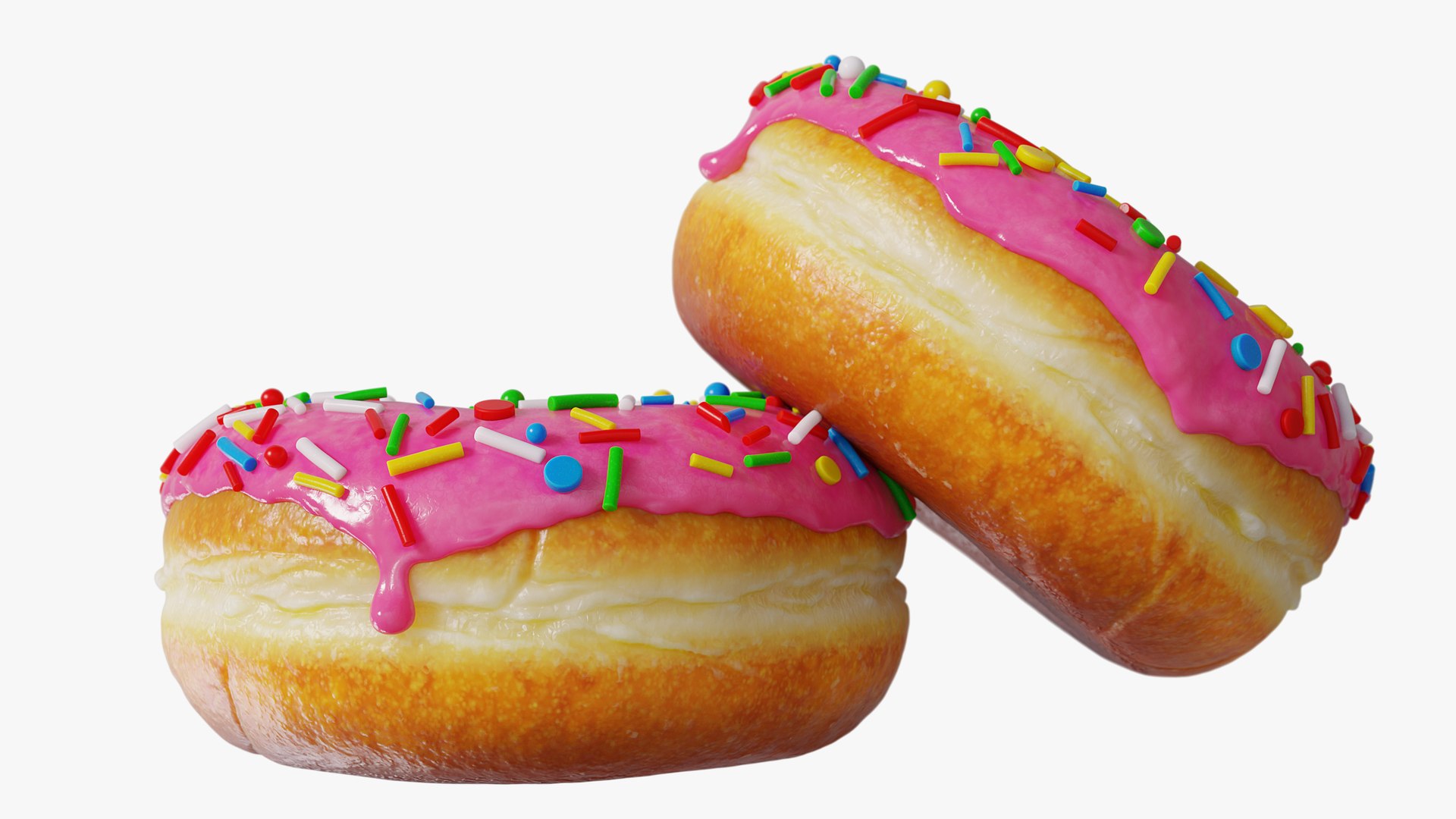 Pink Glazed Donut With Sprinkles 3D model https://p.turbosquid.com/ts-thumb/S9/gDAHJn/nf/image03/png/1782502706/1920x1080/fit_q87/c0ae6d26b48c3a042811be8f069e812d5bc43363/image03.jpg