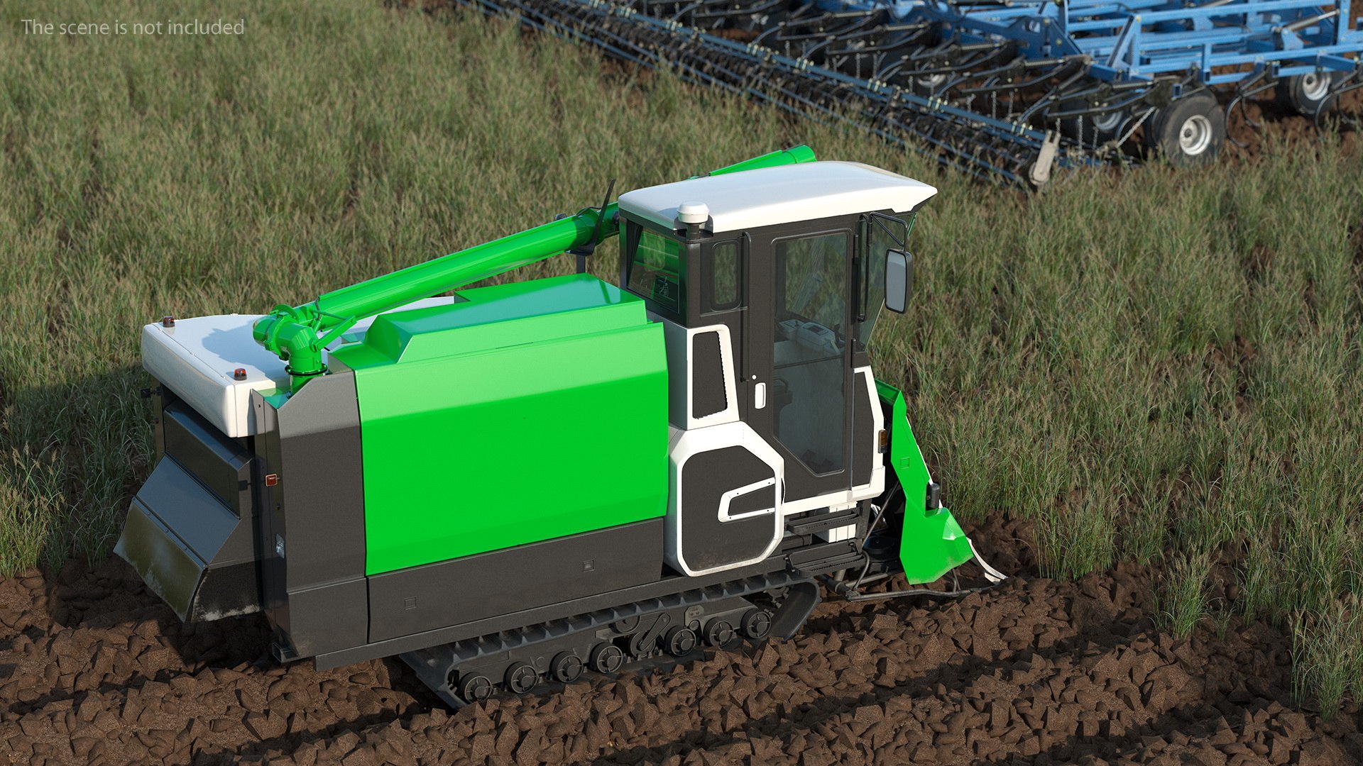 Rice Combine Harvesting Rigged Model - TurboSquid 1516020