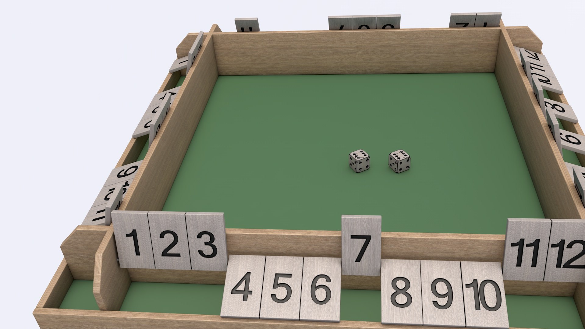 4 PLAYER SHUT THE BOX – Das Wilde Würfelspiel Für Die Ganze Familie, Bis Zu 4 Spieler, Tobar
