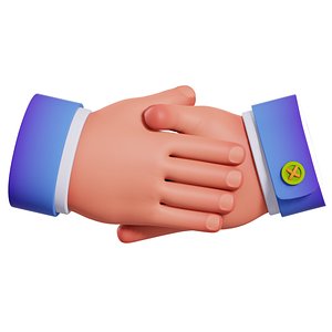 Handshake gesture emoji hands 3D model - TurboSquid 1549535