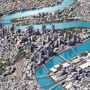 Brisbane City Australia 3D Scan