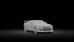 3D Chevrolet Camaro Zl1 2020 model