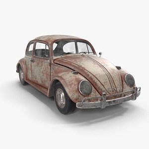 3D volkswagen fusca model