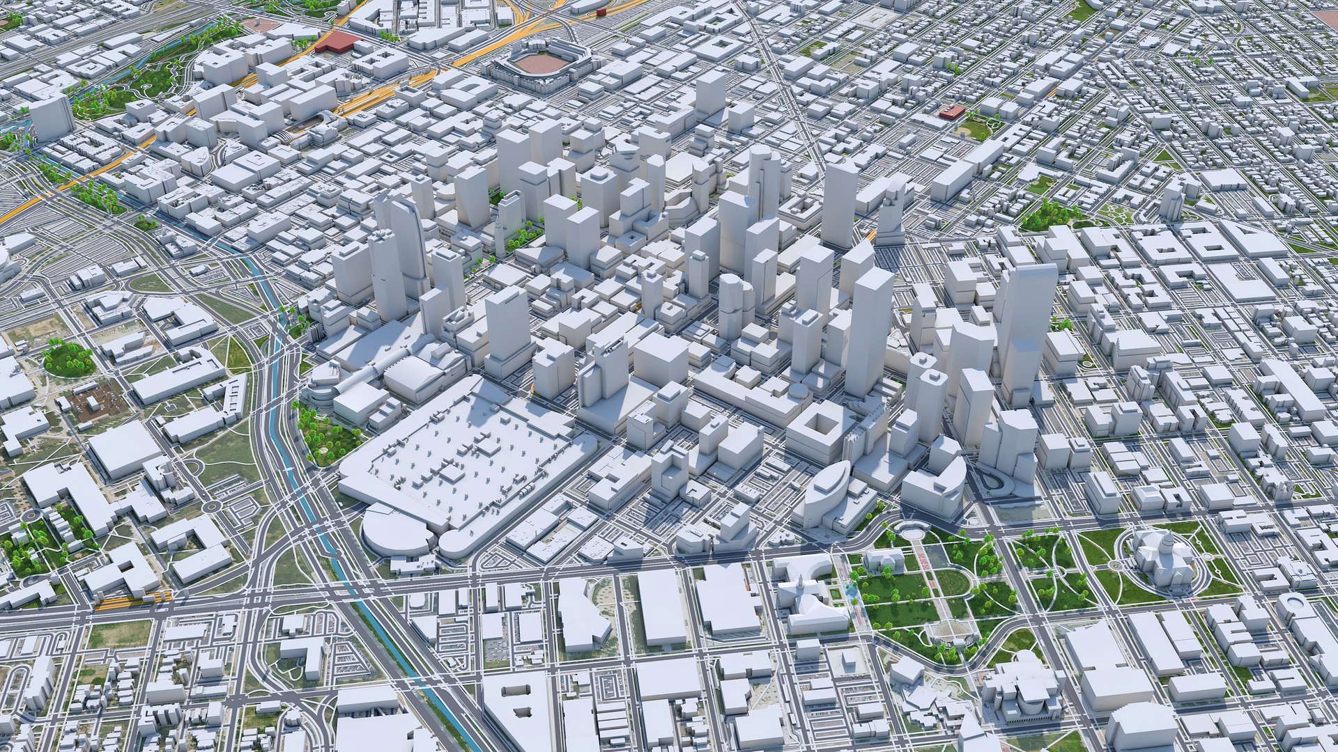City Area Building Model - TurboSquid 1539928