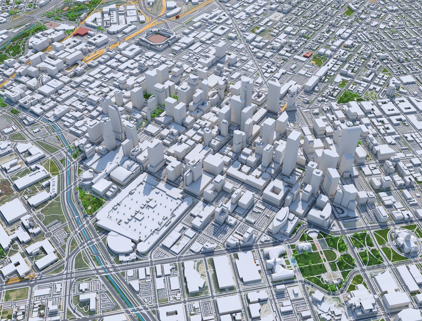 City Area Building Model - TurboSquid 1539928