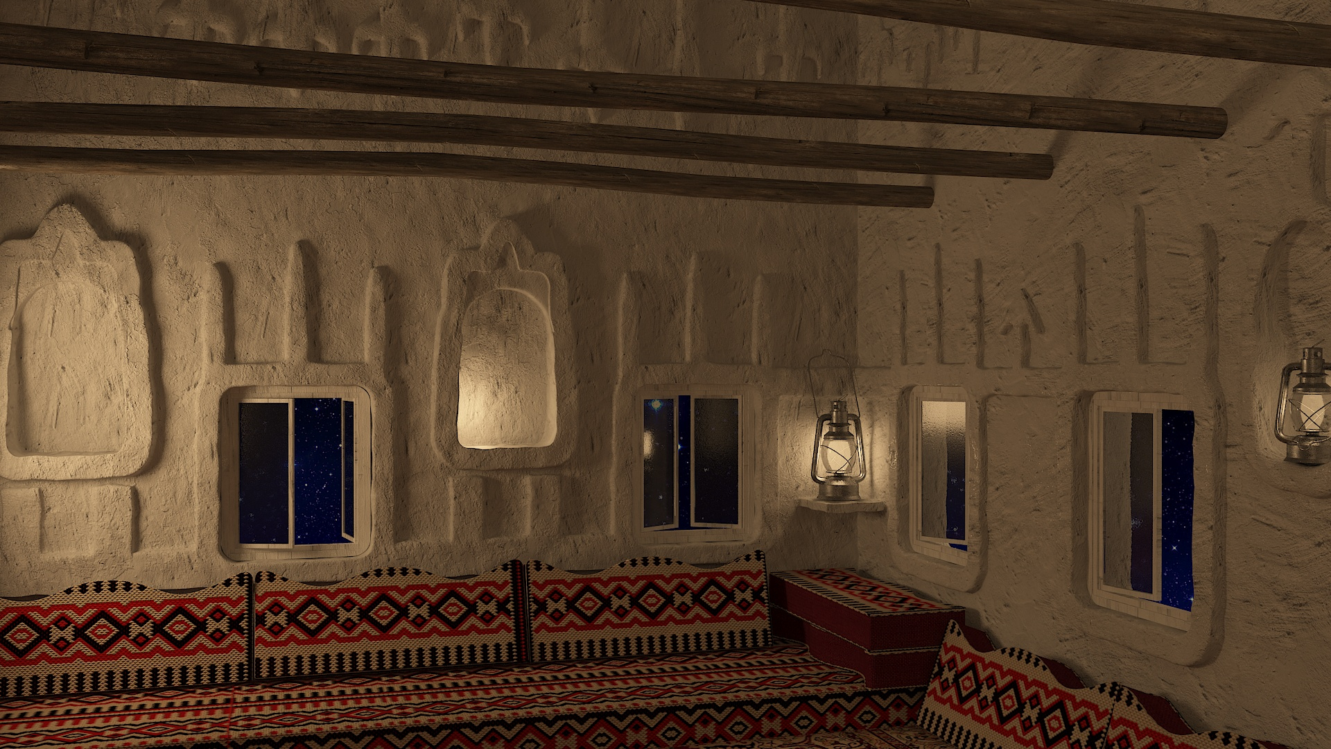modelo 3d Interior antiguo saudí - TurboSquid 1574869
