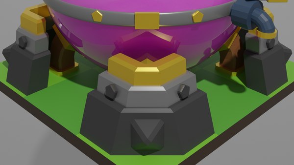 3D Clash Of Clans Elixir Storage - TurboSquid 1725560