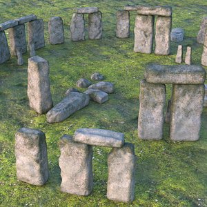 Stonehenge PBR 3D model