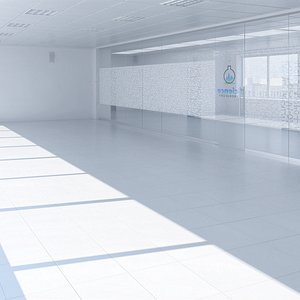 3D Empty Base Laboratory Interior 1