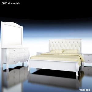 bed white gold