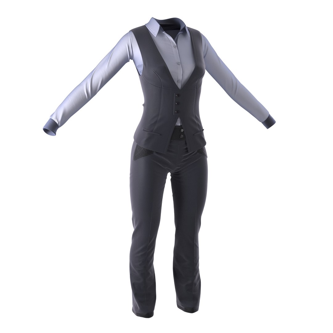 Women Suit 6 3D Model 3D model preview
