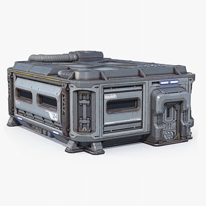 Sci-fi Habitat Shelter PBR model