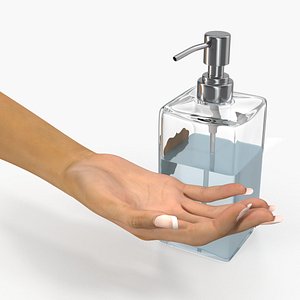 lotion dispenser female hand model
