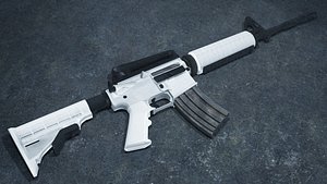 M4A1 3D Model Full-Auto Carbine Modern Warfare Icon