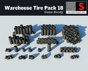 warehouse tyre pack 18 3d max