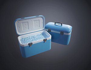 plastic cooler ice model