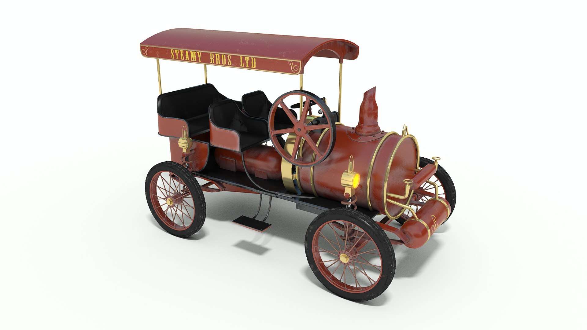 Steamy - Vintage Steam Model - TurboSquid 1550314