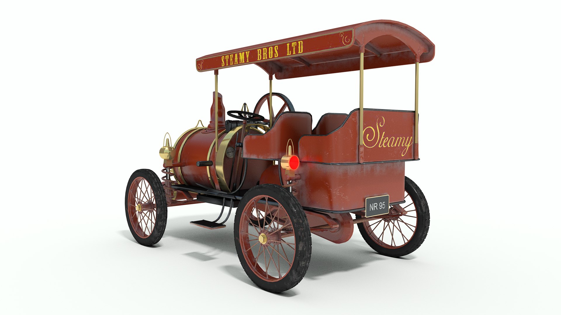Steamy - Vintage Steam Model - TurboSquid 1550314