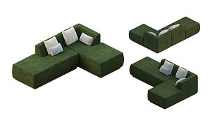 3D model L Shape Sofa