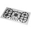 Wide Gas Hob with Five Rings