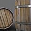 Realistic Low Poly Barrel