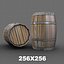 Realistic Low Poly Barrel