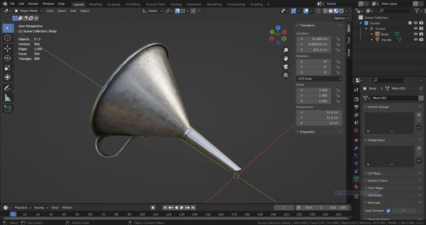 Funnel model - TurboSquid 1892679