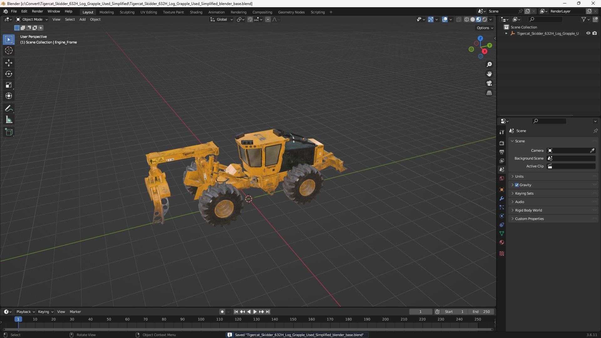 3D Tigercat Skidder 632H Log Grapple Used Simplified https://p.turbosquid.com/ts-thumb/SA/pZzuWx/mj/tigercat_skidder_632h_log_grapple_used_simplified_1001/jpg/1774418199/1920x1080/fit_q87/7b0859a97e0827ee92b594b605ecf0d415275e96/tigercat_skidder_632h_log_grapple_used_simplified_1001.jpg