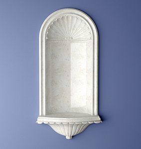 3d model recessed wall nicholson niche