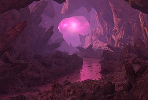 Scifi Cave Environment