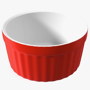 3D Gravy Boat Red model