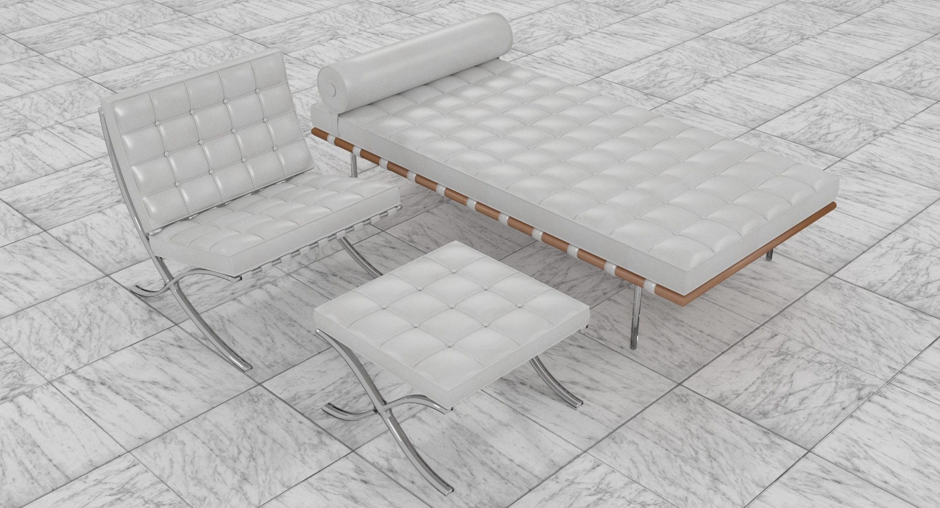 Knoll White Leather Barcelona Chair Couch and Stool Ottoman Set 3D model https://p.turbosquid.com/ts-thumb/SA/xM9DNW/bs/barcelonaset1602/jpg/1622918216/1920x1080/fit_q87/c669b3ee282d42b326da53ee7b392842679b12dc/barcelonaset1602.jpg