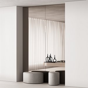 3D 585 hallway zone 21 round shape with pouf CORONA 2019