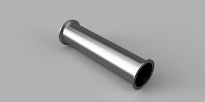 12 inch long to 3inch straight pipe with Tri-Clover