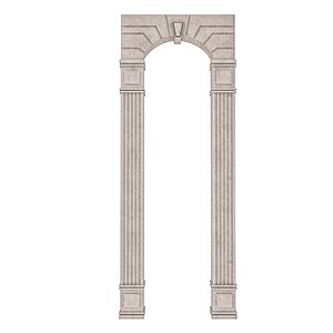 3D classical building entrance model