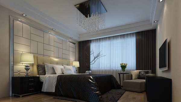 3D model Bedroom 02