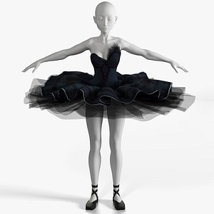 Black Swan Ballerina Dress Shoes and Crown