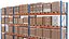 Warehouse Shelf With Pallets