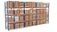 Warehouse Shelf With Pallets
