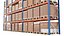 Warehouse Shelf With Pallets