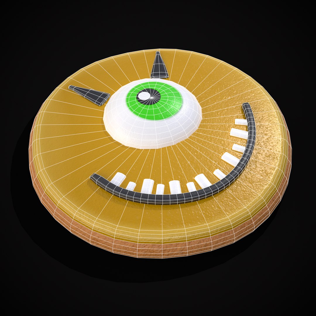 Goofy Circle Monster Cookies 3D - TurboSquid 2063882
