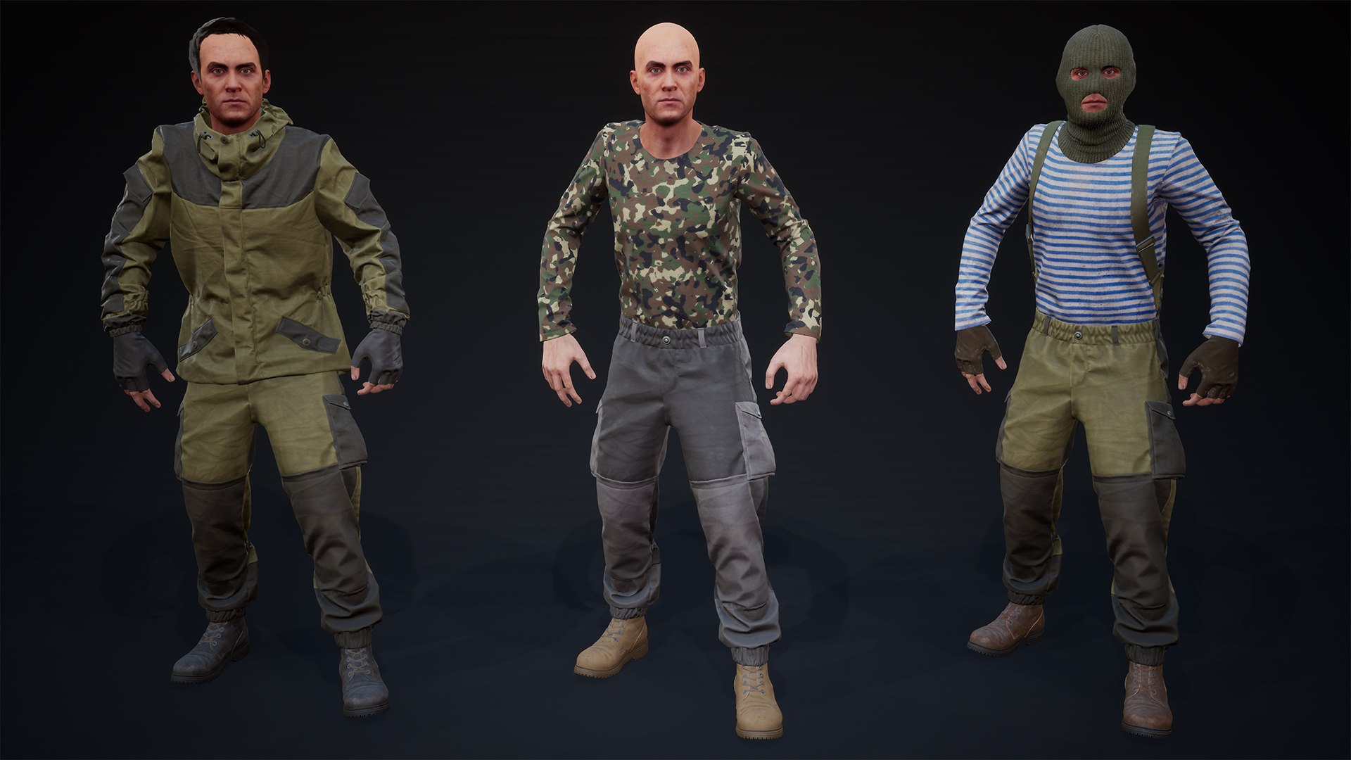 3D soldier gorka suit https://p.turbosquid.com/ts-thumb/SB/H3VOdb/aZ/3_gallery/jpg/1693575805/1920x1080/fit_q87/f29f6765801f8359ed59ad6ff174bd731976fc3f/3_gallery.jpg