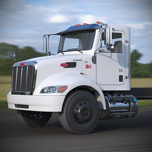 Peterbilt 337 Chassis Cab 4x2 White