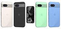 Google Pixel 8a All Colors Low Poly
