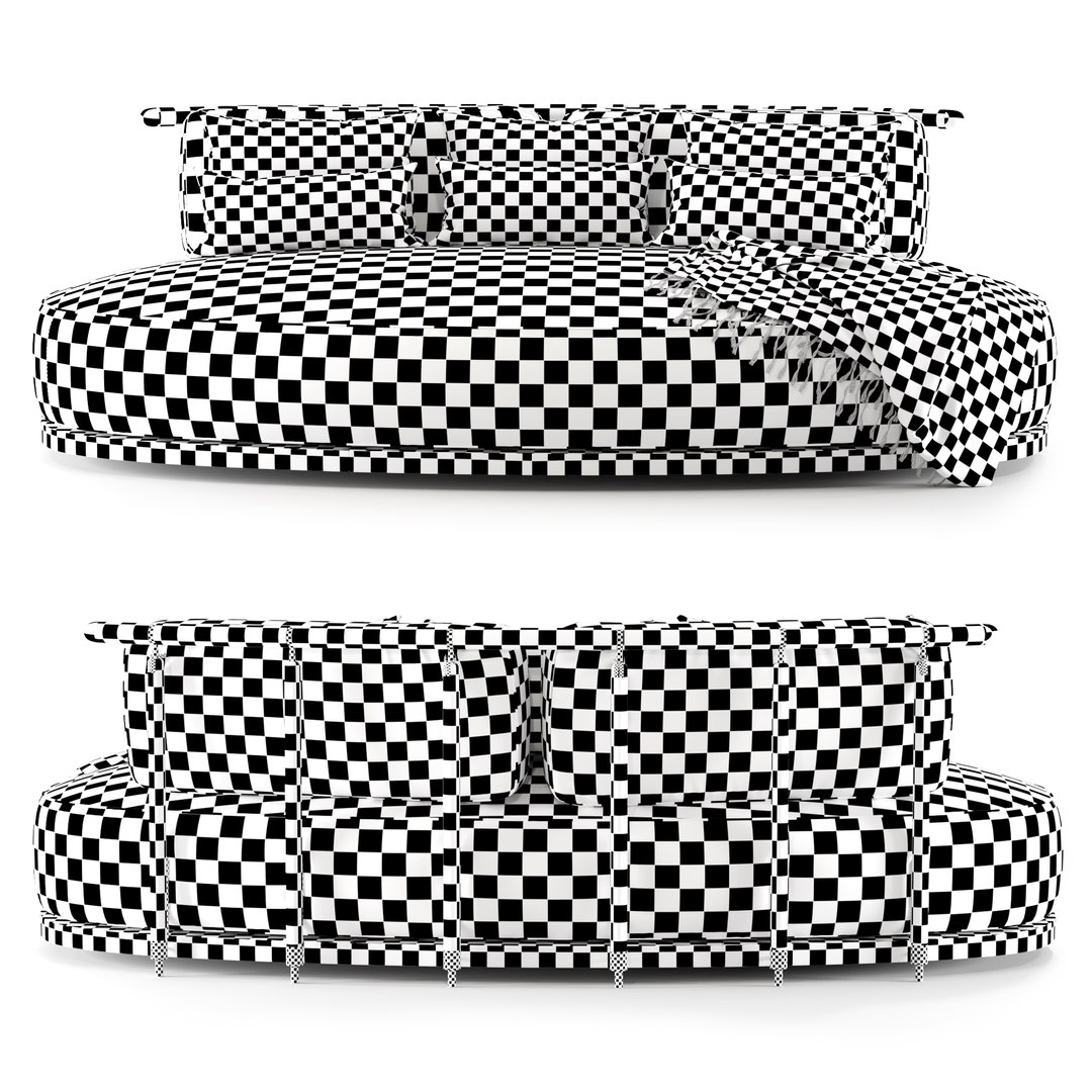 Annibale Colombo Coriandolo Sofa 3D Model - TurboSquid 1957797