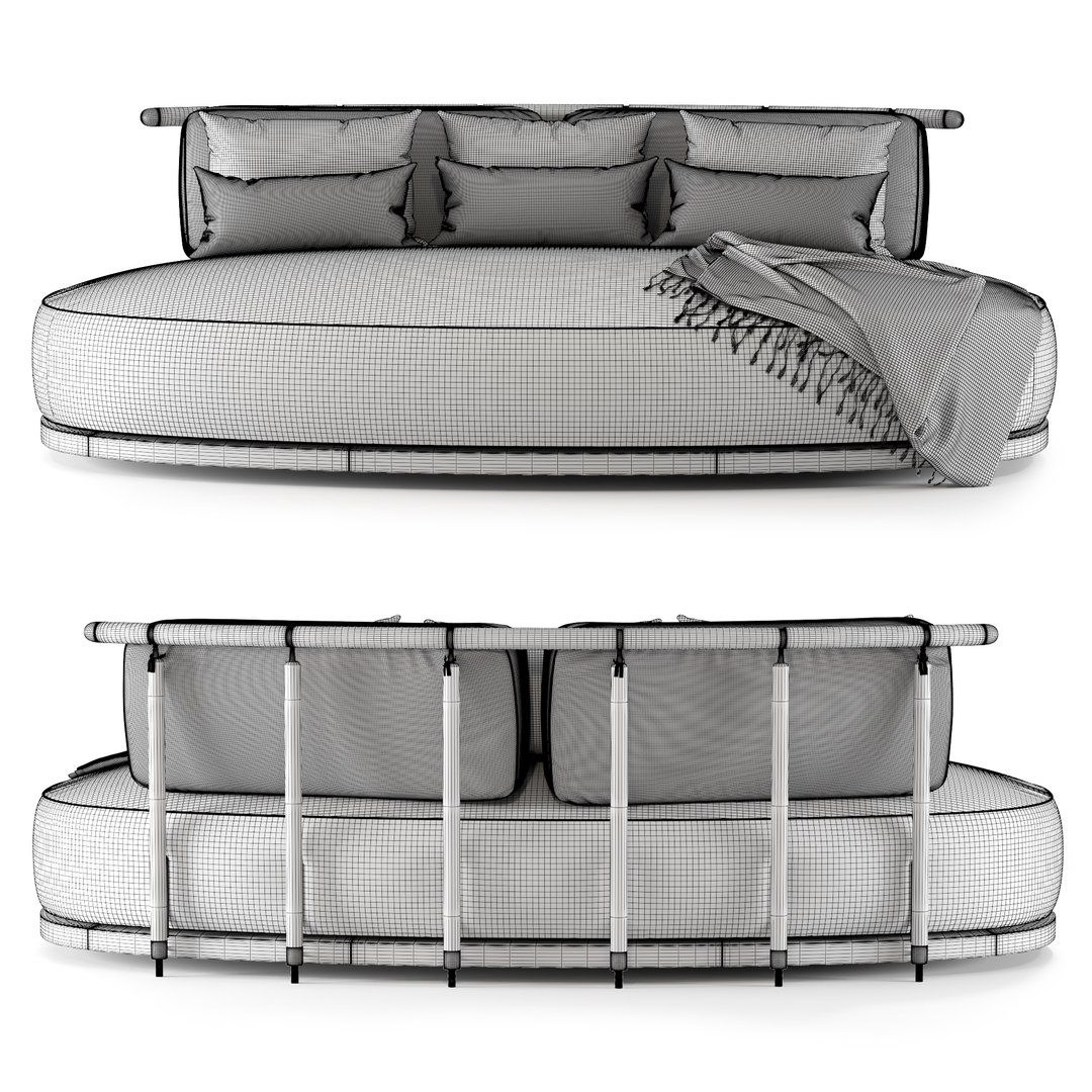 Annibale Colombo Coriandolo Sofa 3D Model - TurboSquid 1957797